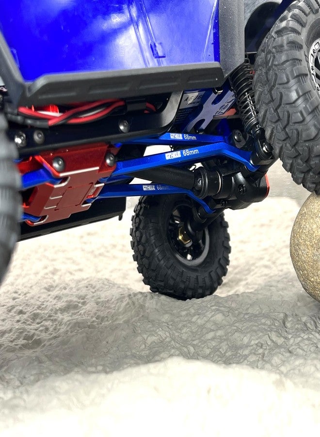 GTHELE High Clearance 4 Links Set Aluminum Linkage for Traxxas 1/18 TRX4M Upgrade Parts RC Crawler Car (Dark Blue) - Image 2