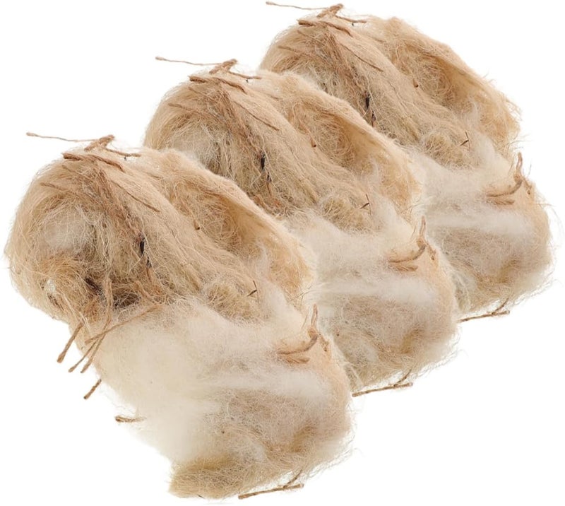 Global easy assemble picks Kisangel 3 Bags Bird Nesting Materials Soft Natural Jute for Canary and Finch Birdcages Outdoor Birdhouses and Seasonal Nesting Needs (40g/Bag) Narrow & wide space compatible - Image 1