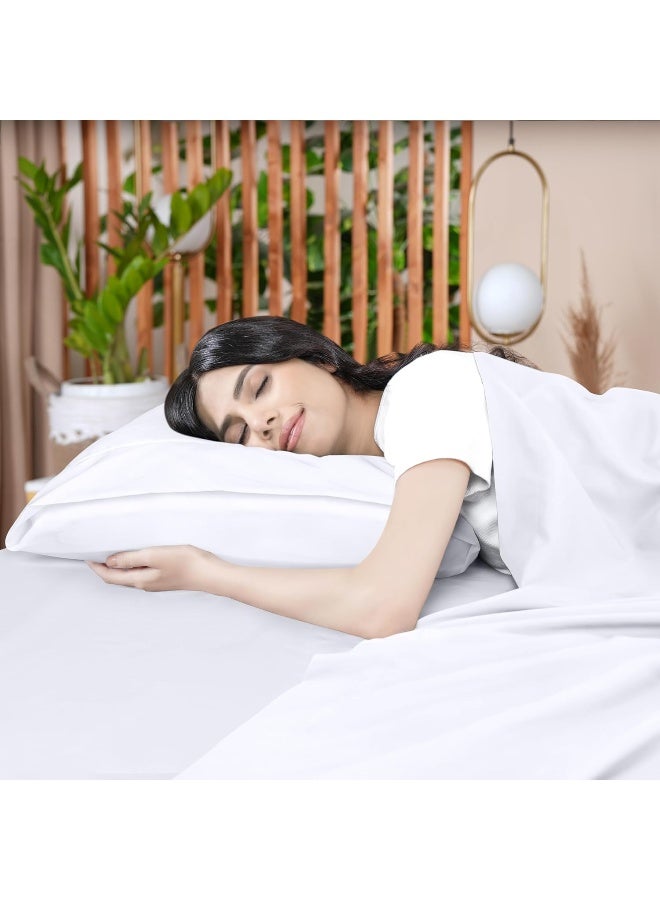Utopia Bedding Flat Sheets Pack of 6 Soft Brushed Microfiber Fabric Shrinkage Fade Resistant Top Sheets Easy Care Queen White - Image 2