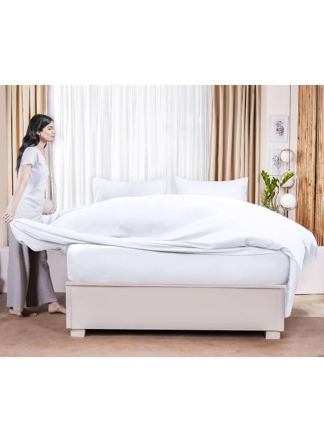 Utopia Bedding Flat Sheets Pack of 6 Soft Brushed Microfiber Fabric Shrinkage Fade Resistant Top Sheets Easy Care Queen White - Image 3
