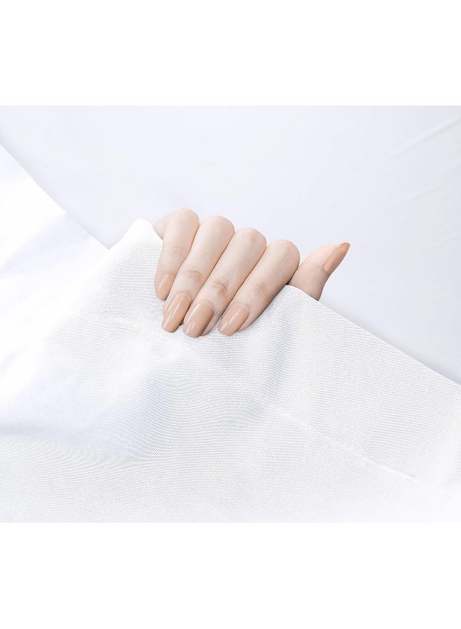 Utopia Bedding Flat Sheets Pack of 6 Soft Brushed Microfiber Fabric Shrinkage Fade Resistant Top Sheets Easy Care Queen White - Image 4