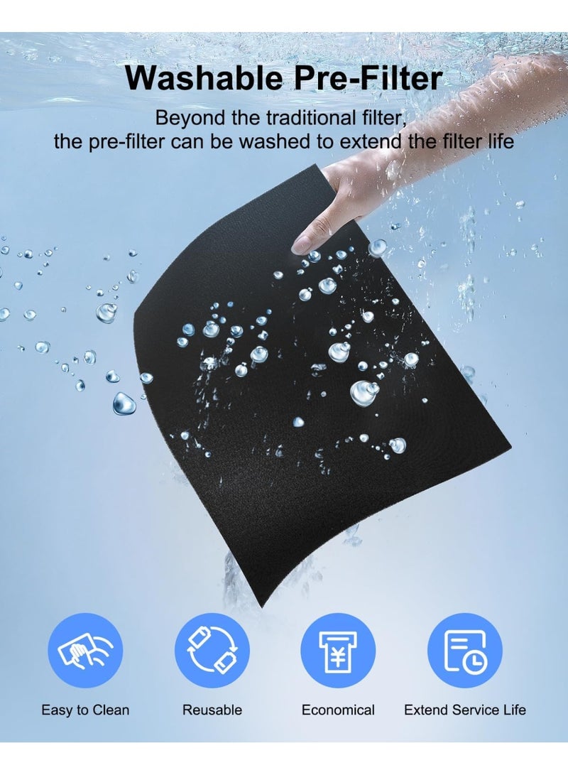 ibsun PR1 Air Purifier H13 True HEPA Replacement Filter,2 pack - Image 3