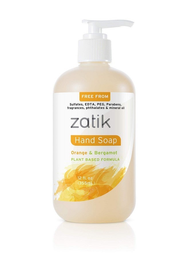 زاتك Naturals - صابون سائل لليدين - غسول مرطب لليدين بالبرتقال والبرغموت، 12 أونصة (عبوة واحدة) - Image 1