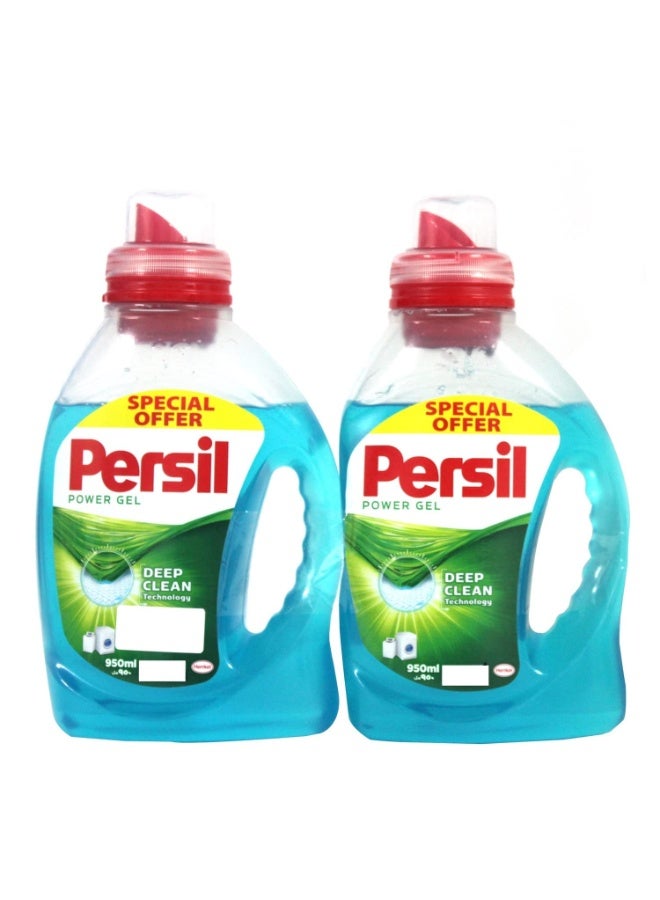 Persil Power Gel Liquid Detergent Twin Pack 950ml – Long-Lasting Freshness & Powerful Stain Removal - Image 1