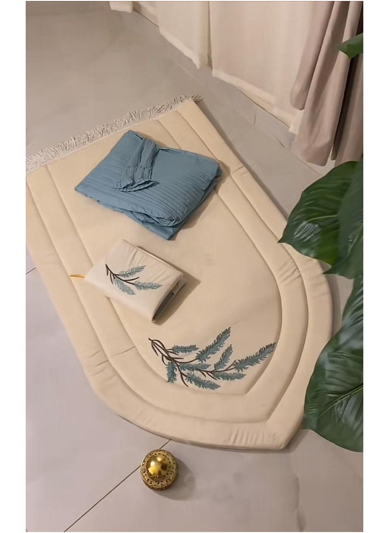 Generic Padded sponge prayer rug, embroidered with a prayer mat, excellent and cool material  - Image 1