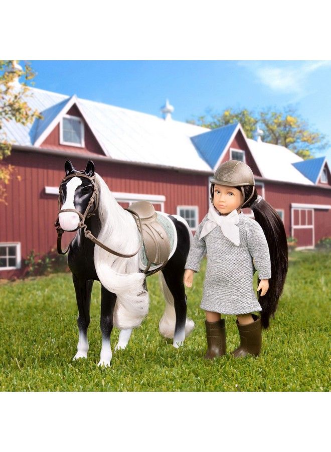 LORI Dolls Mini Doll & Toy Horse Small 6Inch Doll & Gypsy Vanner Horse Set With Clothes Animal & Accessories Playset For Kids Ansley & Arabel 3 Years + - Image 4