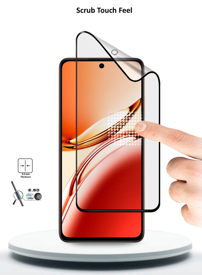 Wtech Nano Ceramic Full Glue Full Cover Matte Flexible Screen Protector For Oppo Reno12 F 4G / 5G 2024 Clear/Black - Image 4
