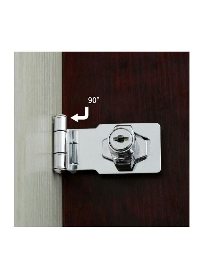 Door Latch Lock Silver 2.5inch - Image 4