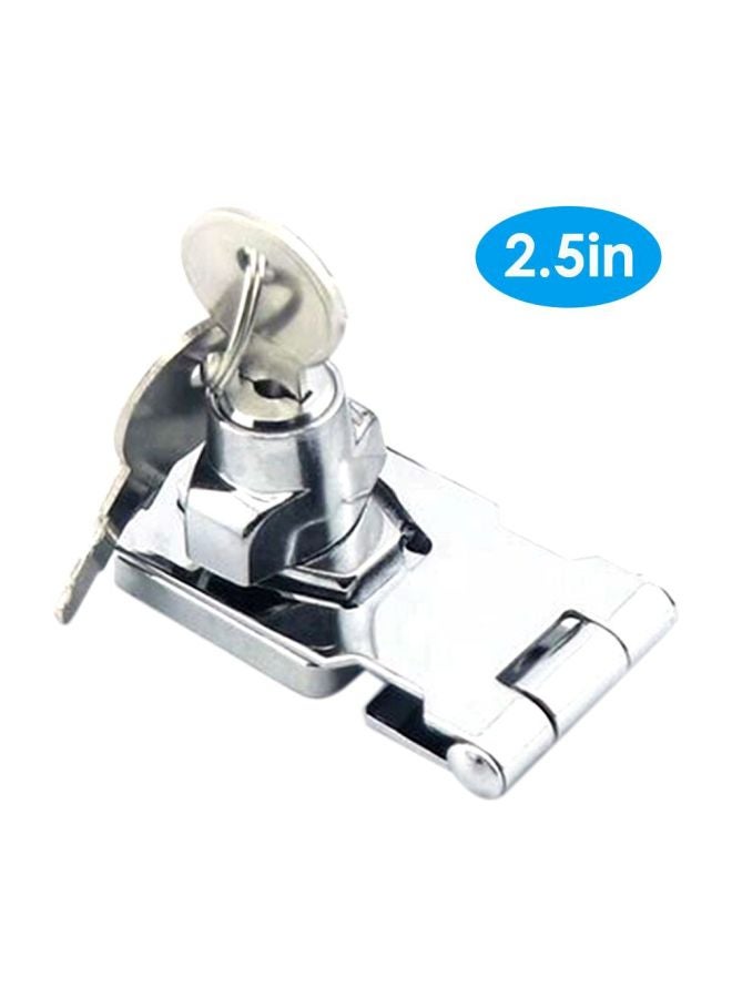 Door Latch Lock Silver 2.5inch - Image 2