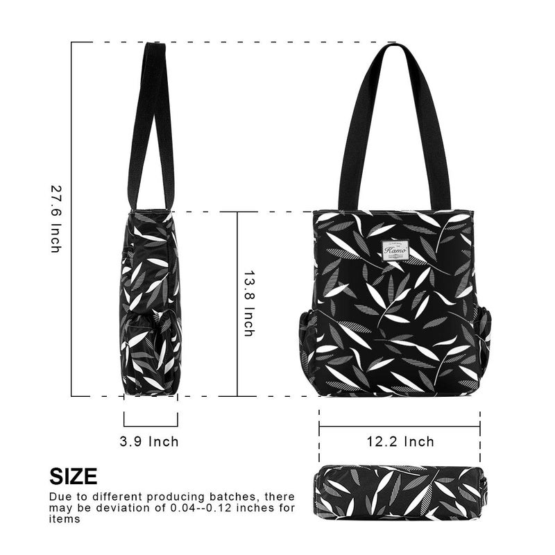 KAMO Floral Tote Bag - Waterproof Lightweight Handbags Travel Shoulder Bag for Hiking Yoga Gym Swimming Travel Beach - Image 3