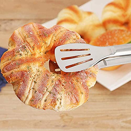 JXHAPY Serving Tong Kitchen Tongs,Buffet Tongs, Stainless Steel Food Tong Serving Tong,small tongs 6 Pack (7 Inch) - Image 5