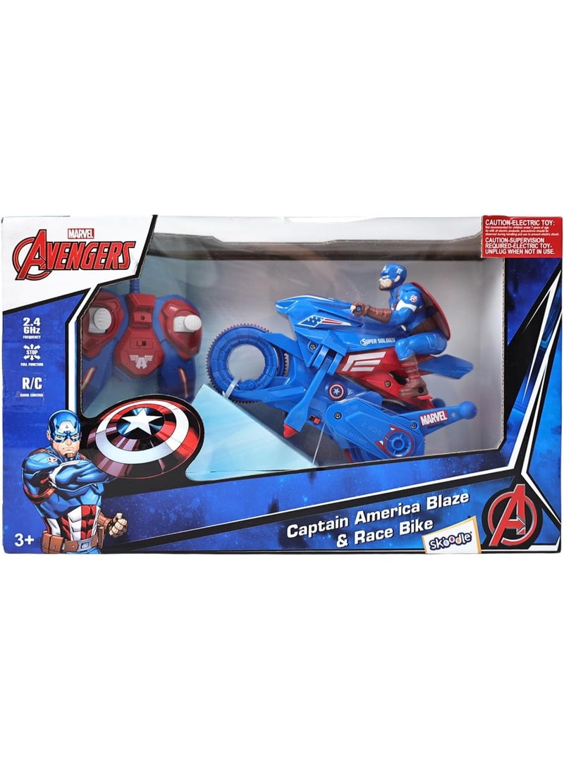 Captain America Marvel Captain America Blaze & Race Bike R/C Car (104142) - Image 5
