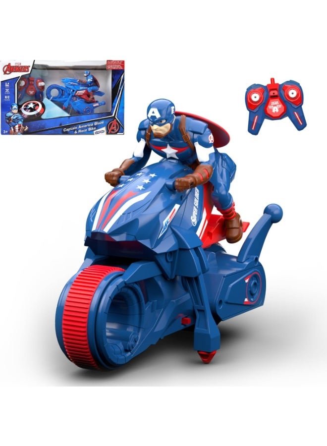 Captain America Marvel Captain America Blaze & Race Bike R/C Car (104142) - Image 1