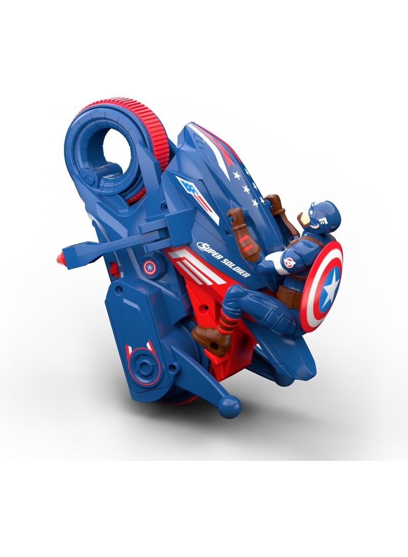 Captain America Marvel Captain America Blaze & Race Bike R/C Car (104142) - Image 4