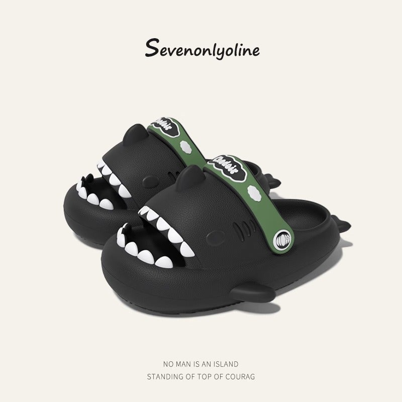 Antibacterial Shark Children'S Slippers Summer Boys And Girls Cartoon Non-Slip Children'S Baby Baby Hole Shoes - Image 4