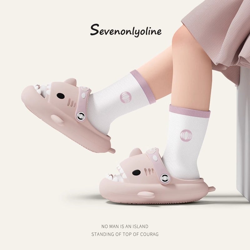 Antibacterial Shark Children'S Slippers Summer Boys And Girls Cartoon Non-Slip Children'S Baby Baby Hole Shoes - Image 5