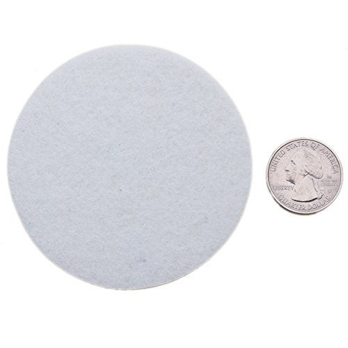 Playfully Ever After 3 Inch White 30pc Stiff Felt Circles - Image 2