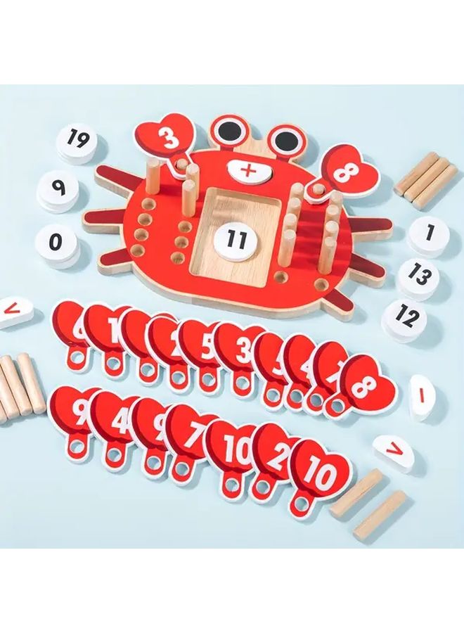 Interactive Number Crab Toy With 44 Accessories Addition Subtraction Learning Game - Image 1
