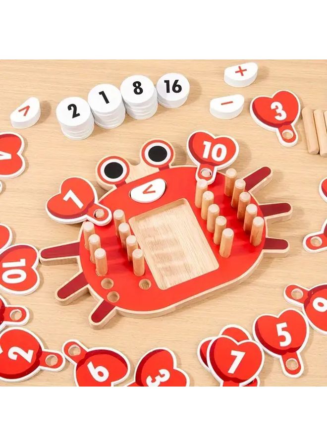 Interactive Number Crab Toy With 44 Accessories Addition Subtraction Learning Game - Image 3