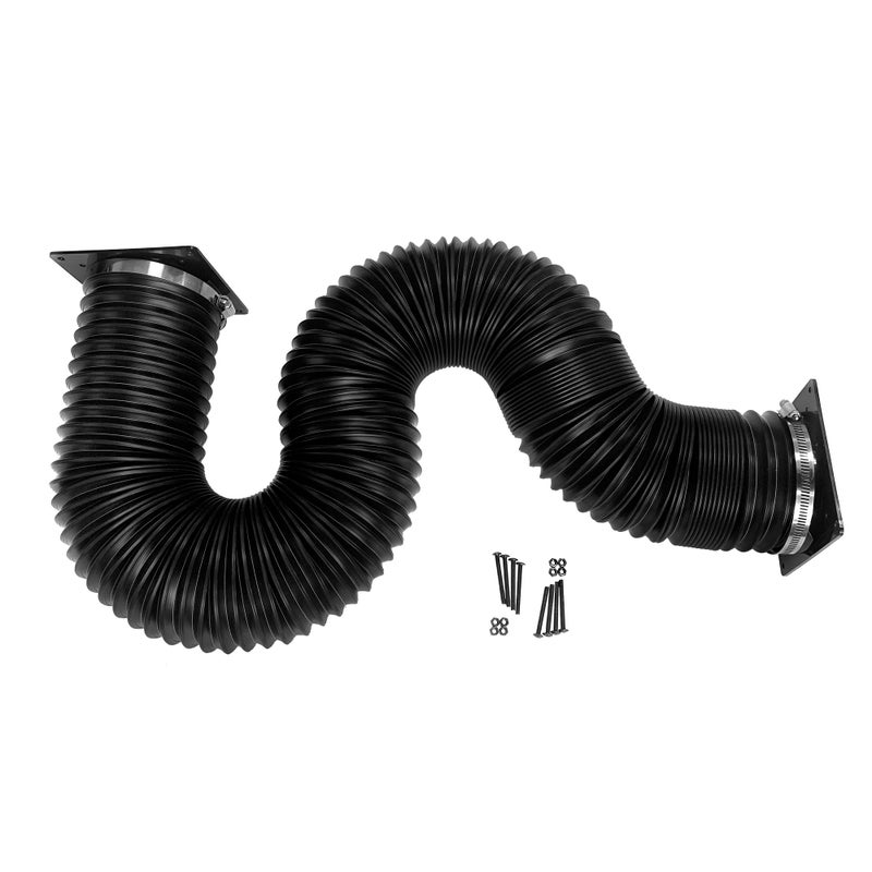 Coolerguys Thermal Plastic Duct with End Caps for Electronics and Crypto Mining (92-120mm Fan/4" 20-60")