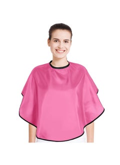 Geyoga Short Cape for Women & Men - Mini Makeup Bib for Haircut & Styling (Pink)  - Image 1