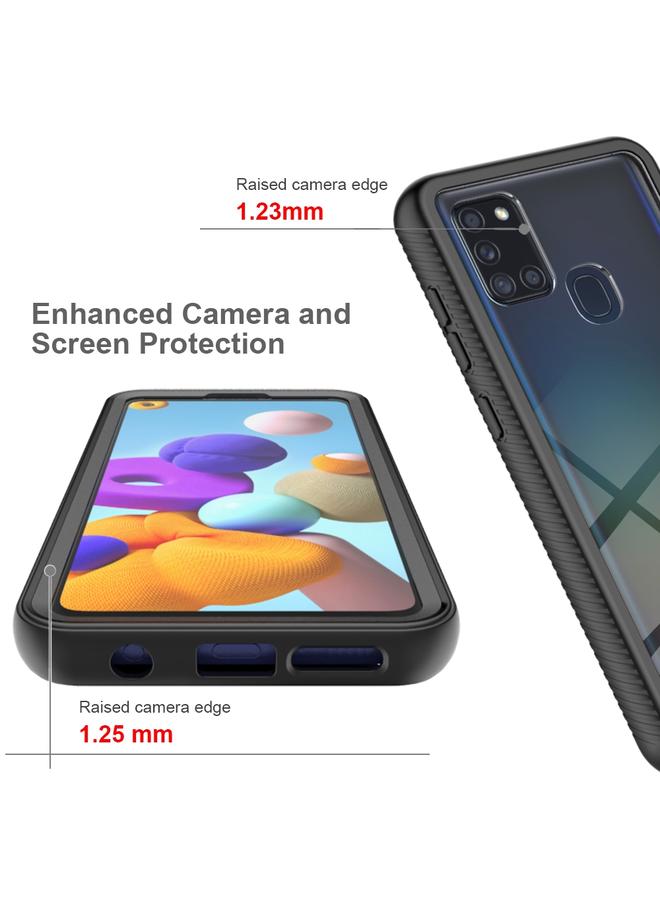 اس-توب جراب لهاتف Samsung Galaxy A21s، جراب هاتف هجين كامل الجسم مقاوم للصدمات بتصميم سماء نجمية - Image 4