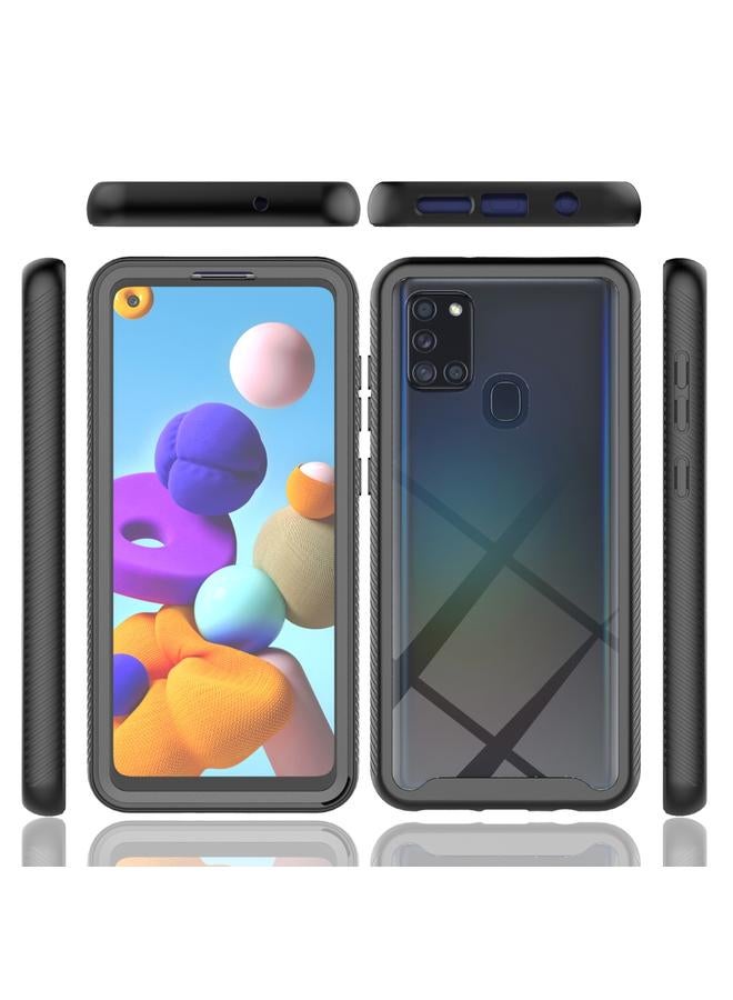 اس-توب جراب لهاتف Samsung Galaxy A21s، جراب هاتف هجين كامل الجسم مقاوم للصدمات بتصميم سماء نجمية - Image 2