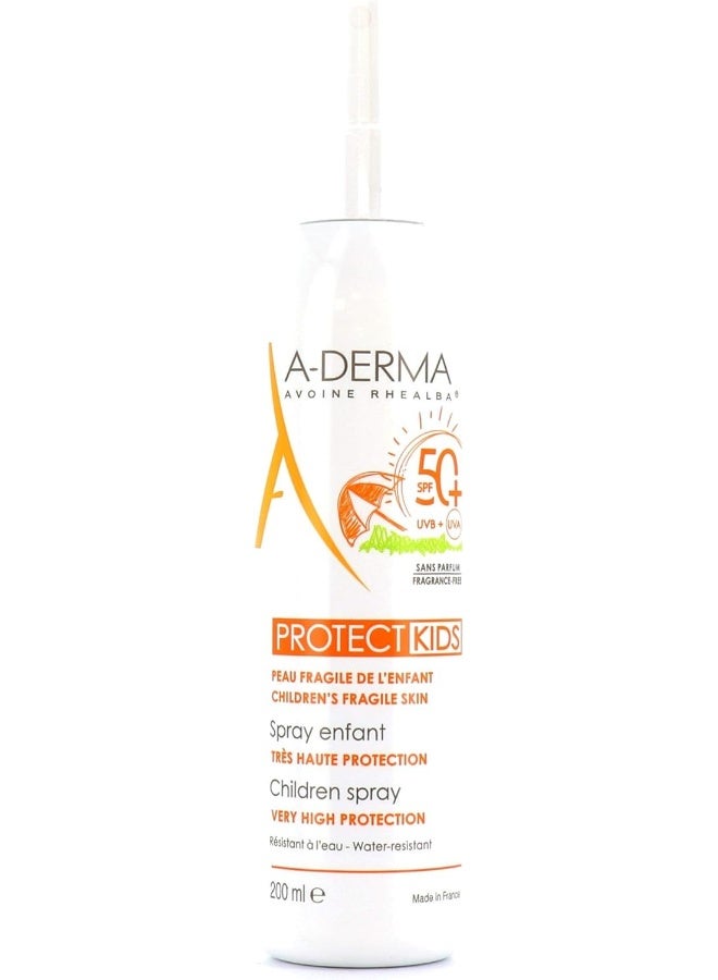 A-DERMA Protect Kids Spray Spf50+ 200Ml  - Image 1
