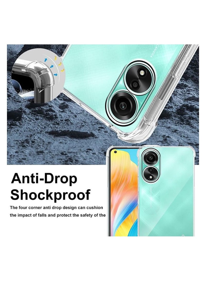 Case for Oppo A38 4G / OPPO A18, Clear Transparent Cover Reinforced Corners TPU Shock Absorption Flexible Cell Phone Cover for Oppo A38 / OPPO A18 4G - Image 3