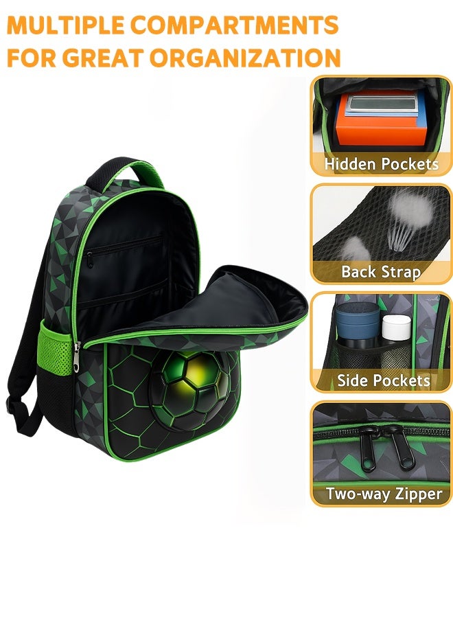 Riolio Boys Backpack, Kids School Bag, Elementary School Backpack, 3-in-1 Set with Lunch Bag and Pencil Case - Image 2