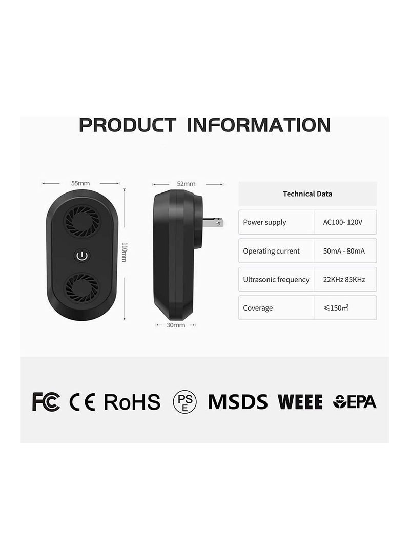 SYOSI 2 Pcs Ultrasonic Pest Repeller Indoor Anti Insect Plug in Control Electronic Moths Repellent Against - Image 4