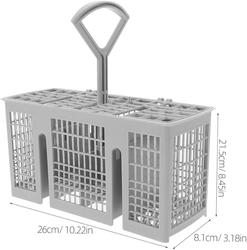 سلة أدوات المائدة متعددة الأغراض لغسالة الصحون العالمية منظف أدوات المطبخ الفضية - Image 3