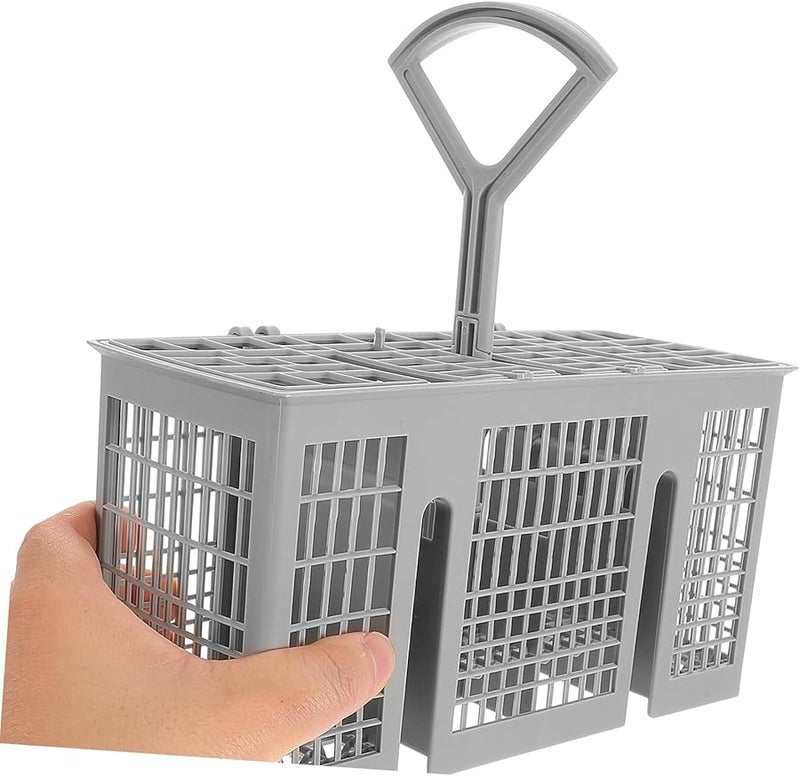 سلة أدوات المائدة متعددة الأغراض لغسالة الصحون العالمية منظف أدوات المطبخ الفضية - Image 4