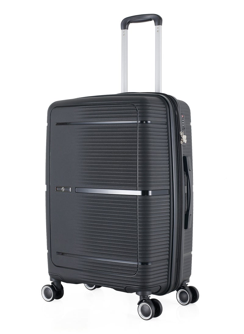 H.T H.T Luggage Bag, Hard Case Polypropylene (PP) Material, 8x360 Degree Rotation Spinner Wheels, Matching Color Suitcases, Expandable Trolley Bag, Telescopic Handle, TSA Lock, SKU 13627  - Image 1