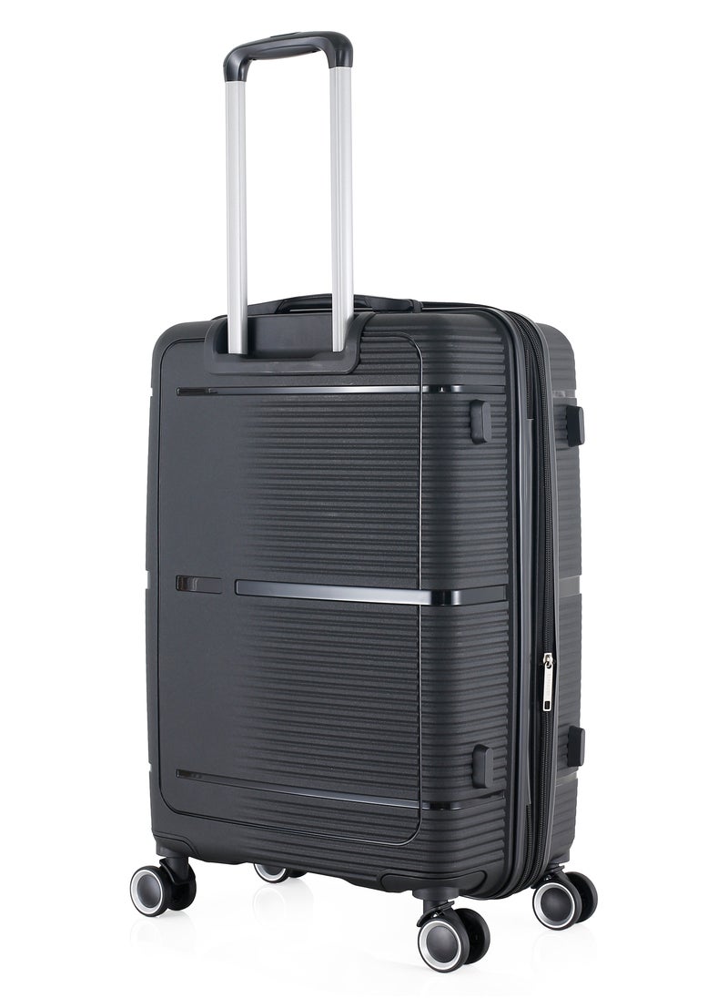 H.T H.T Luggage Bag, Hard Case Polypropylene (PP) Material, 8x360 Degree Rotation Spinner Wheels, Matching Color Suitcases, Expandable Trolley Bag, Telescopic Handle, TSA Lock, SKU 13627  - Image 4