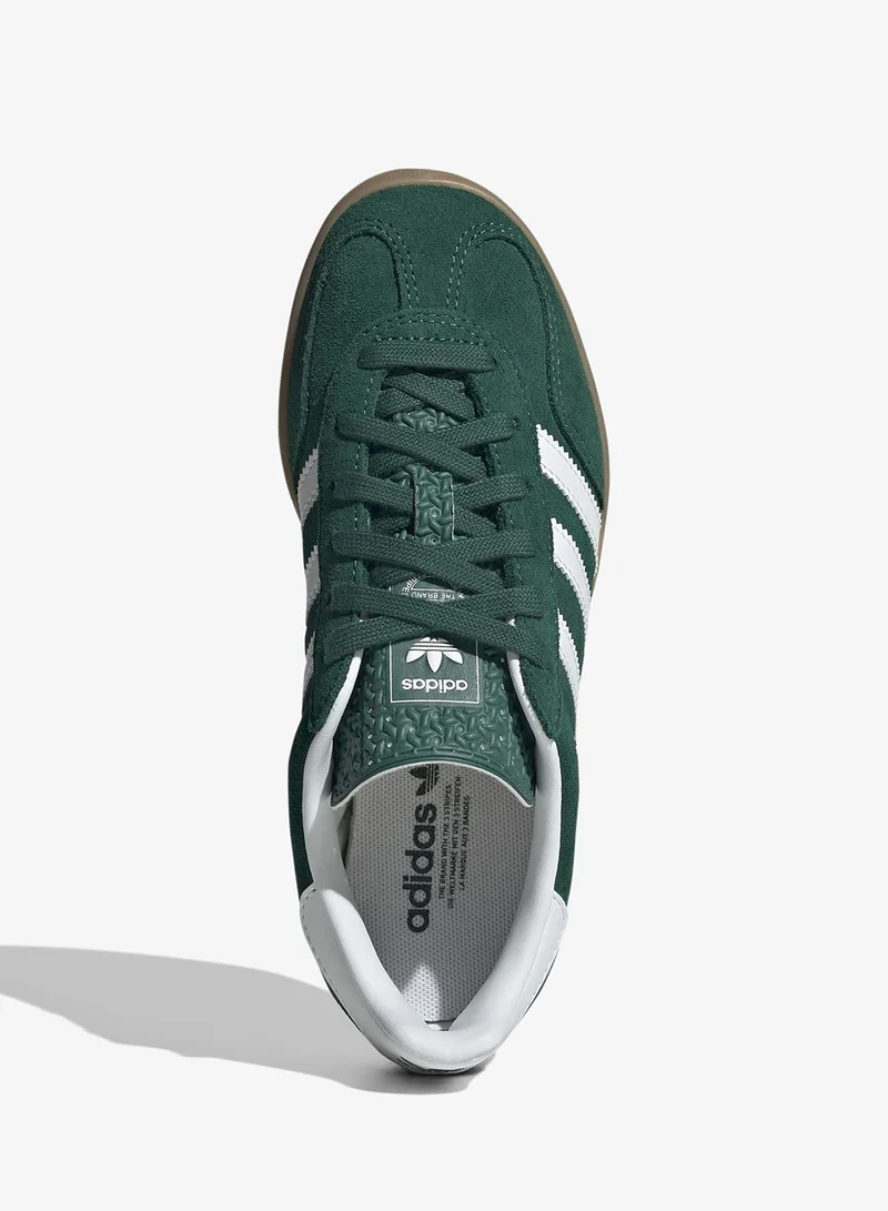 Adidas Originals CGREEN/FTWWHT/GUM2 Youth Gazelle Indoor  | Best Price UAE
