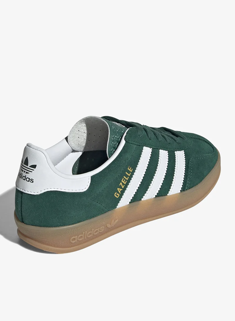 Adidas Originals CGREEN/FTWWHT/GUM2 Youth Gazelle Indoor  | Best Price UAE