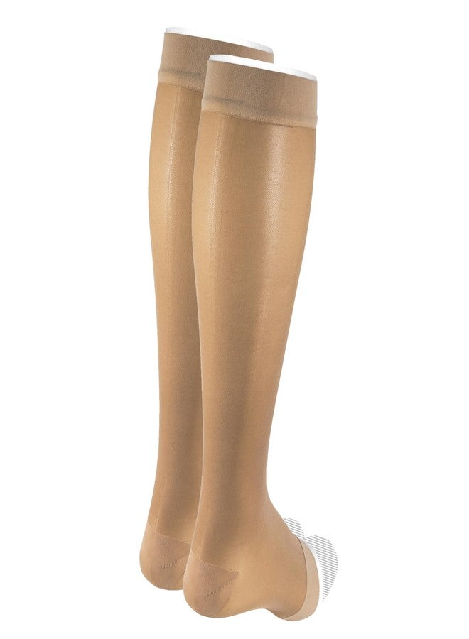 NuVein 30-40 mmHg Ulcer Ease Layered Compression Sock Kit, Beige, Large - Image 4