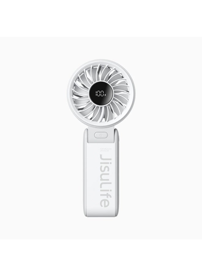 JISULIFE Handheld Fan Life7 3in1 5000mAh - Light Grey - Image 1