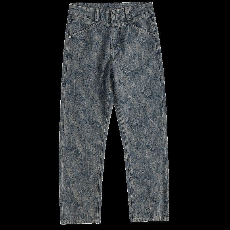 Unisex Classic Denim Jeans Loose Fit Daily Outdoor Wear - Image 5