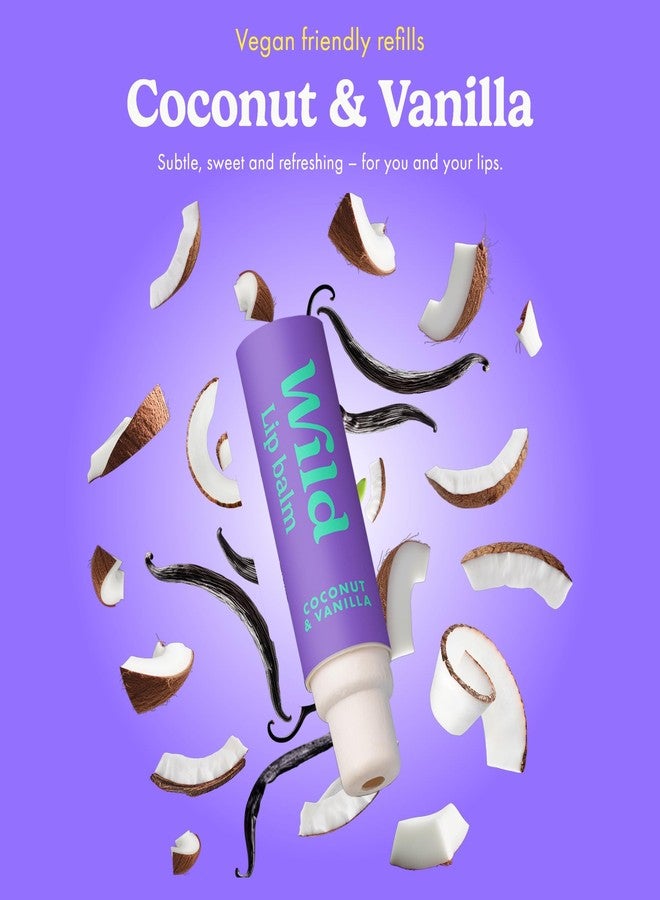 Wild - Refillable Lip Balm - 3 Pack of Lip Balm Refills in a Variety of Scents - Includes Coconut & Vanilla, Passionfruit Swirl & Watermelon Flavors - Beeswax Free - Image 3