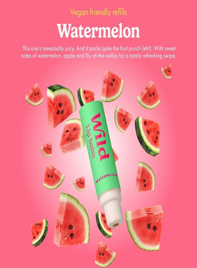 Wild - Refillable Lip Balm - 3 Pack of Lip Balm Refills in a Variety of Scents - Includes Coconut & Vanilla, Passionfruit Swirl & Watermelon Flavors - Beeswax Free - Image 2