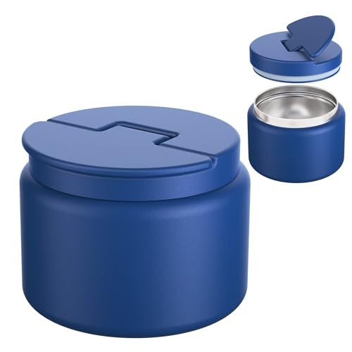 Godobo 14.5oz Soup Thermo for Hot Food Kids Vacuum Insulated Food Jar Twist-Free Soup Thermo for Hot Food Kids Leakproof Stainless Steel Wide Mouth Lunch Container (Blue) - Image 1