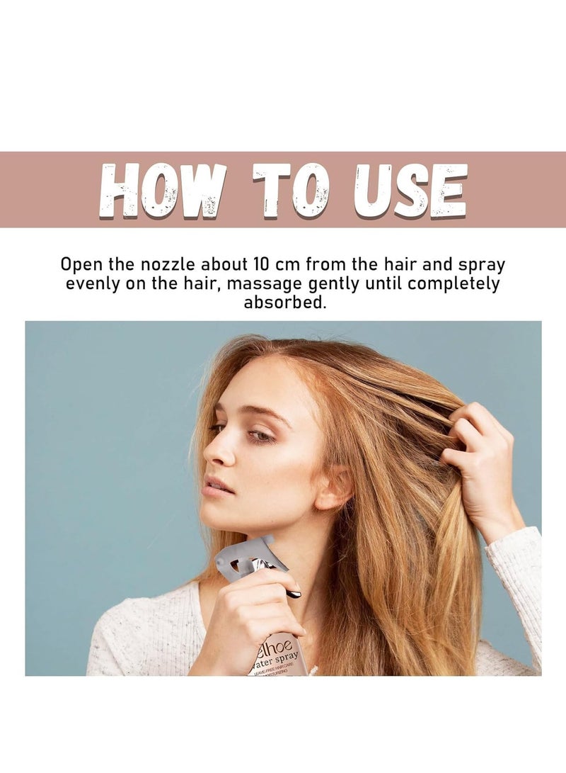 EELHOE Water Spray 150ml, Conditioning Detangler Spray, Hair Detangler Spray For Nourishes Strengthening, Thicken Repair And Protection Hair, Smooth & Shine, Healthier And Longer Hair Grows, Leave-In Conditioner - Image 5