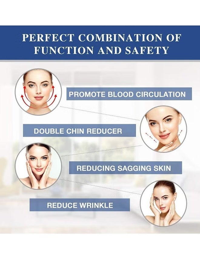 Happy D Breathable Face Slimming Strap, Face Lift Strap, Reusable Face Lifting Bandage Pain-Free Jawline Shaping Band, V Line Shaping Face Masks, Anti-Sagging-Aging-Wrinkle-Snore Belt for Women （White） - Image 3