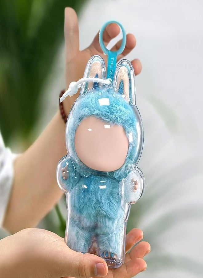 Brevynx HD Clear Figure Display Protective Case Compatible with LABUB The Monsters Big into Energy and Let's Checkmate, Fall in Wild,Acrylic Case with Silicone Strap- Standing Case (Doll Not Include) - Image 5