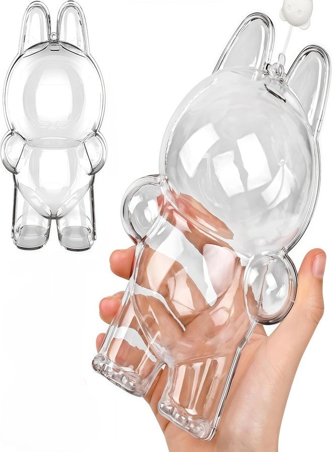 Brevynx HD Clear Figure Display Protective Case Compatible with LABUB The Monsters Big into Energy and Let's Checkmate, Fall in Wild,Acrylic Case with Silicone Strap- Standing Case (Doll Not Include) - Image 1