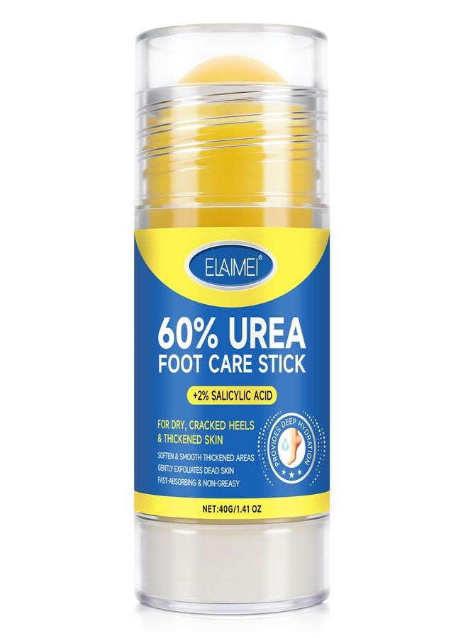 Bieyoc 60% Urea Cream with 2% Salicylic Acid, Urea Foot Cream Stick for Cracked Heels, Calluses and Rough Skin, Portable Foot Balm Stick No-Mess Applicator,1.41oz - Image 1