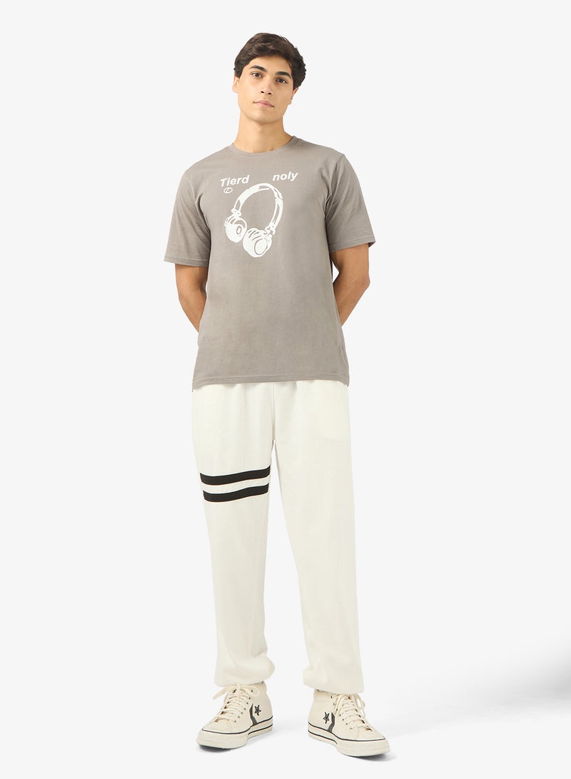 سفنتي فايف بيسيكس بنطلون رياضي بخصر مطاطي وتصميم مخطط - Image 2