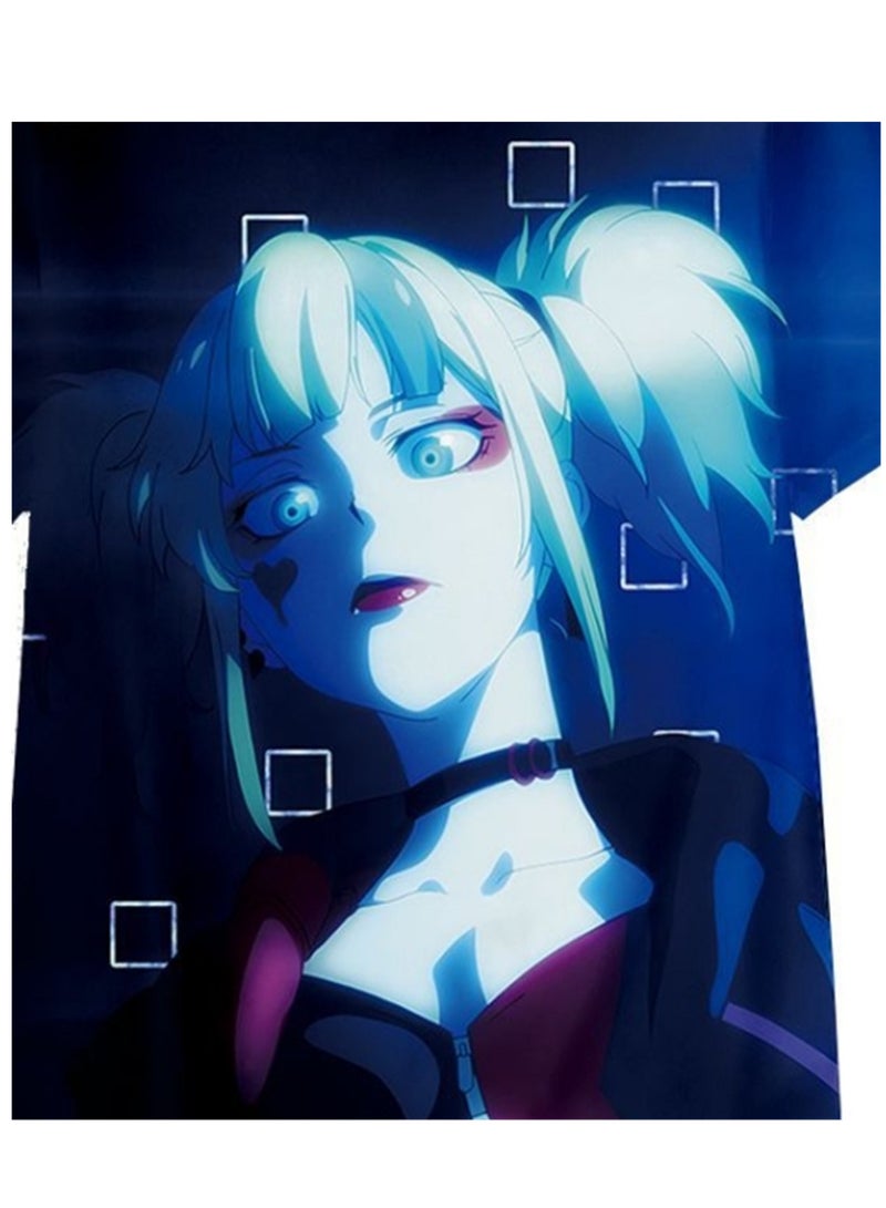 Cartoon Harley Quinn 3D digital printing personalized breathable children's T-shirt for adults and children - Image 3